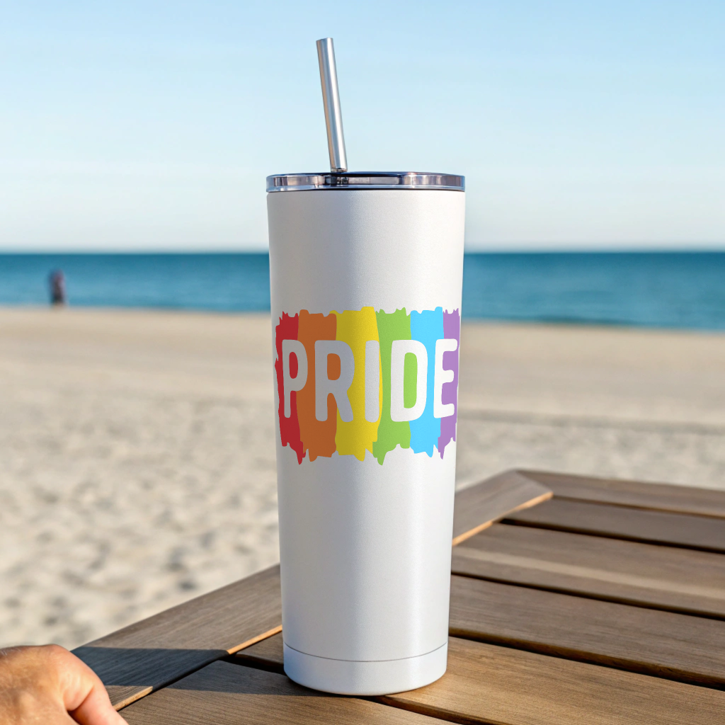 PRIDE Double-Wall Stainless Steel Tumbler – Durable, Insulated, and Splash-Proof