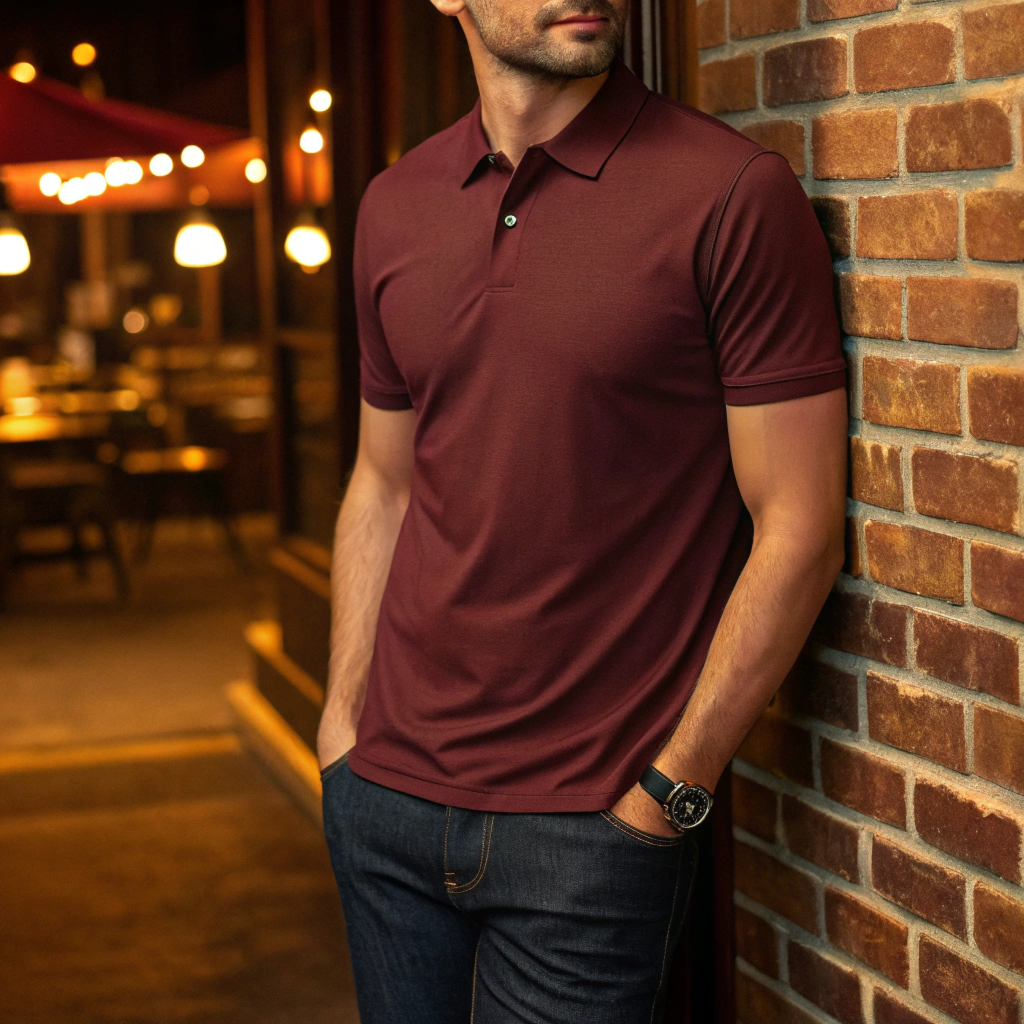 Men's Classic Cotton Airtex Polo – 100% Cotton, Cool & Textured, Regular Fit