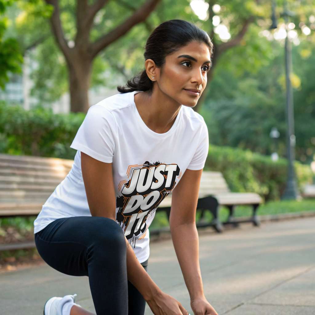 “Just Do It” Unisex Classic Graphic Tee – 100% Cotton, Regular Crew Fit