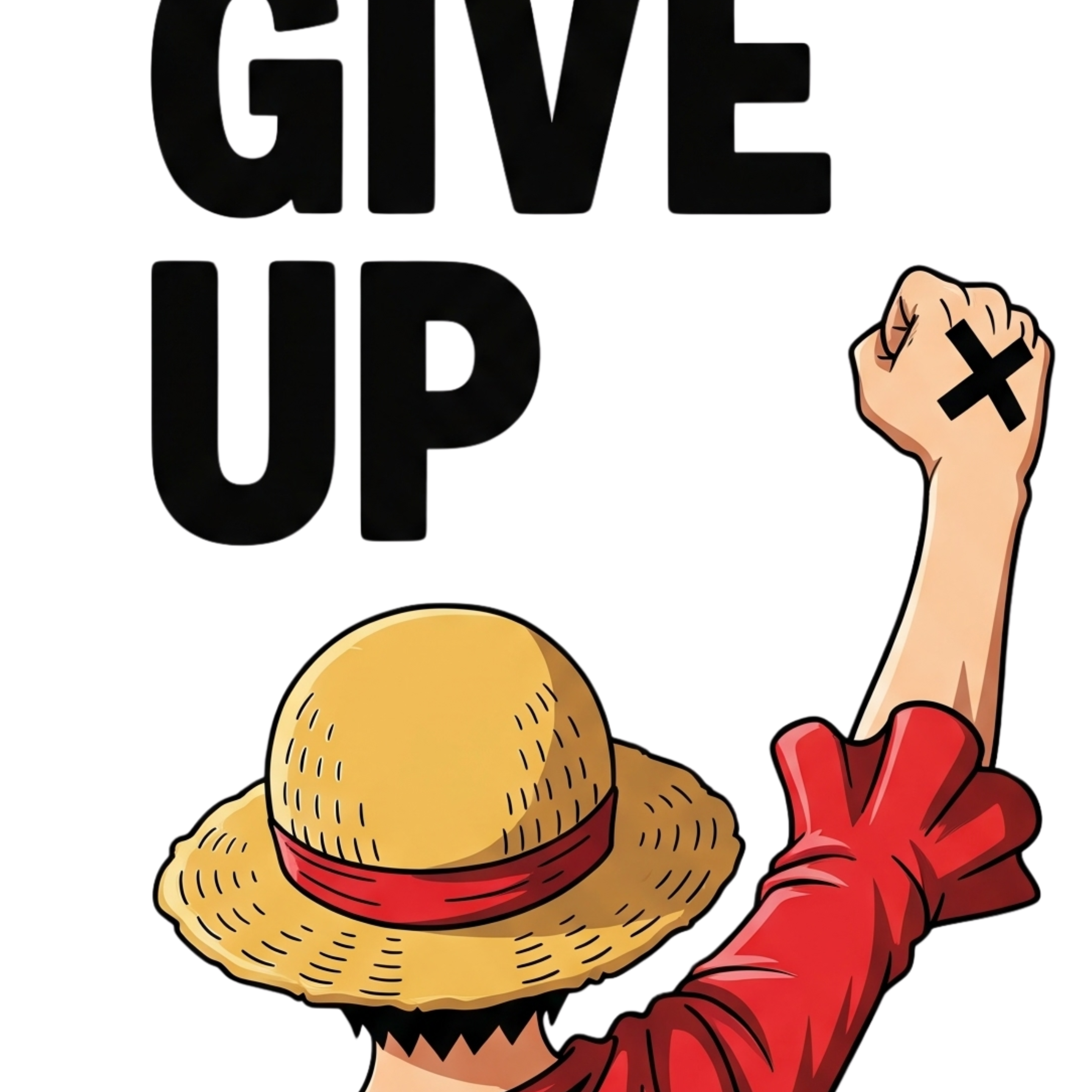 “Never Give Up” Graphic Tee – 100% Cotton, Unisex Crew Fit