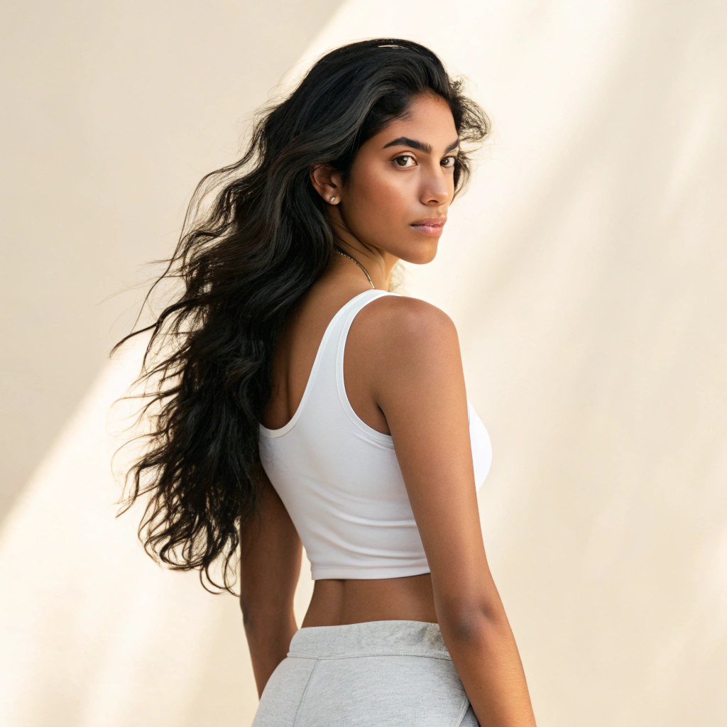 GIRL POWER Women’s Cotton Crop Top – Girl Power Graphic