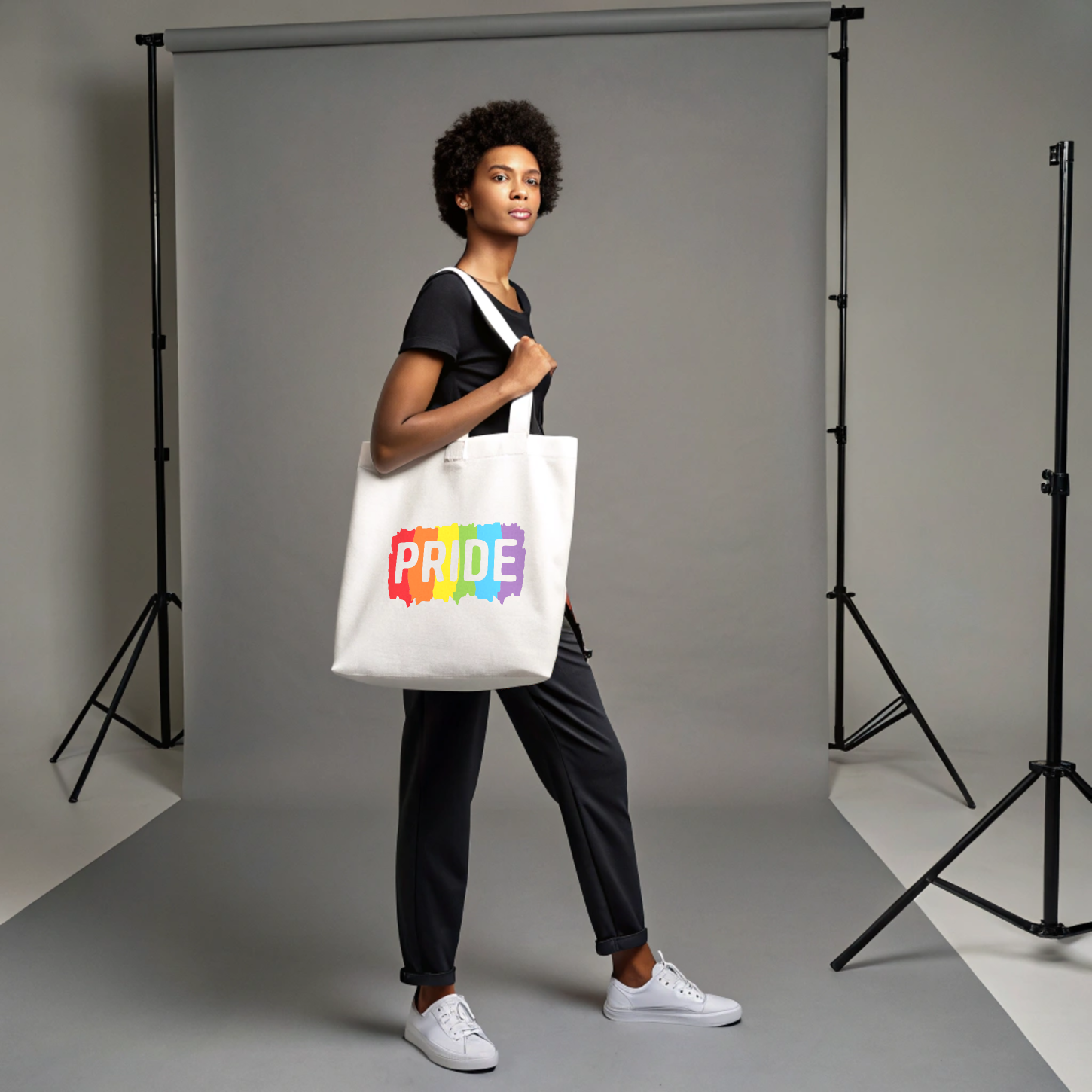 PRIDE Everyday Tote – 100% Cotton with Inner Lining & Zipper Closure